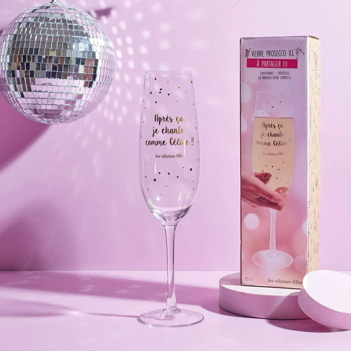 Les Vilaines Filles - Verre à champagne - PROSECCO XL 75cl