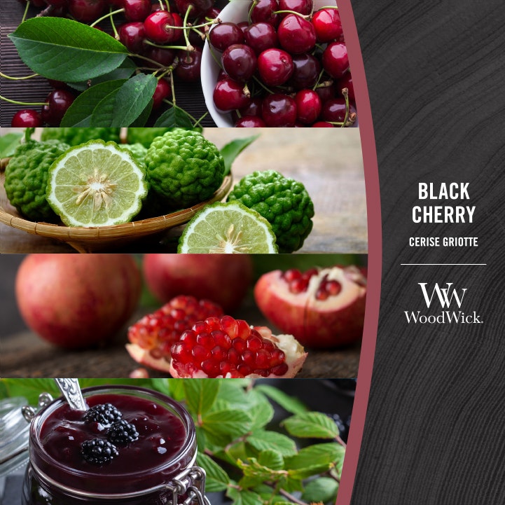 Woodwick Mini Black Cherry (Cerise Griotte) 85gr