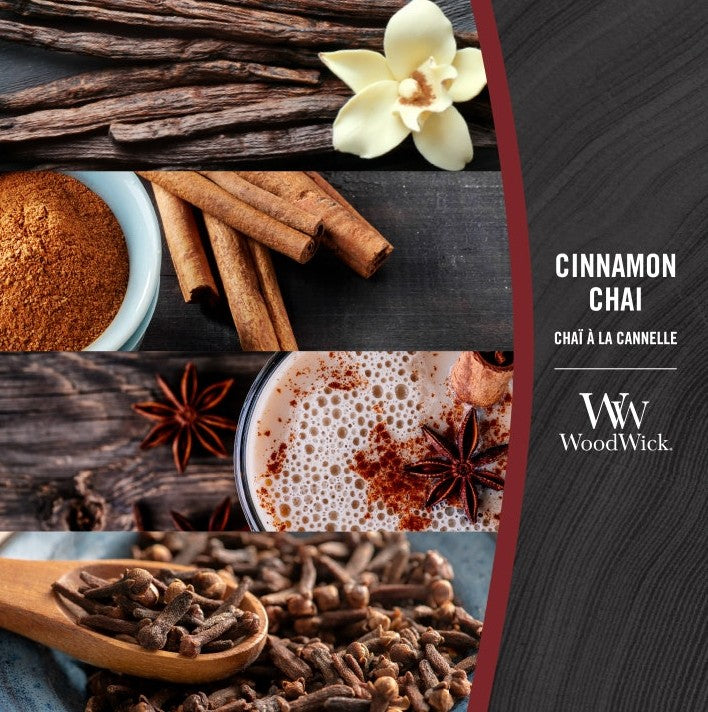 Woodwick Mini Cinnamon Chaï (Chaï à la Cannelle) 85gr