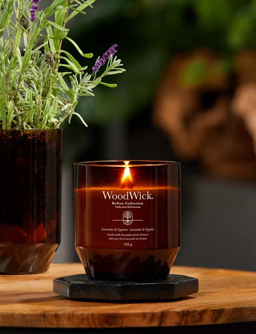 Woodwick Lavande et Cyprès Moyenne