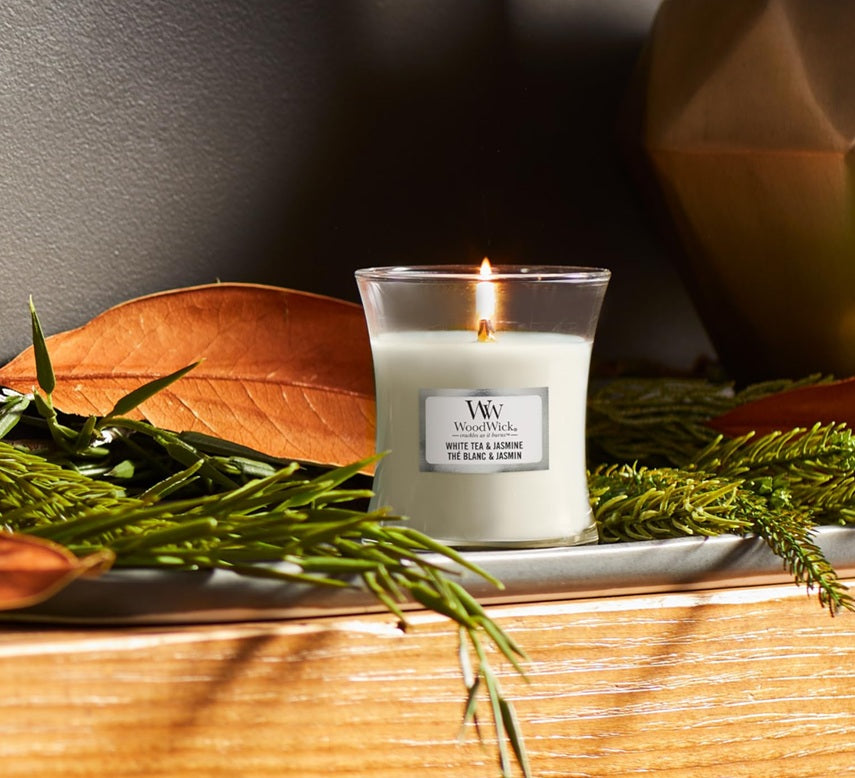 Woodwick Thé Blanc & Jasmin Mini