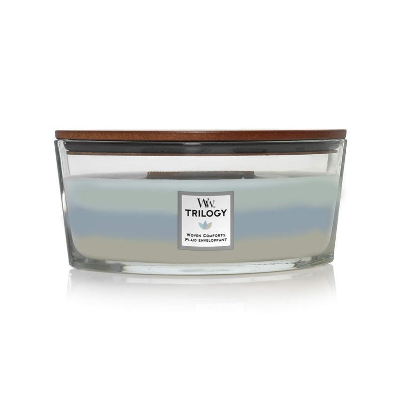 Woodwick Ellipse Trilogy - Woven Comforts (Plaid Enveloppant) 453gr