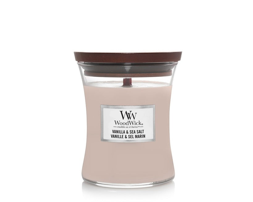 Woodwick Vanille & Sel Marin Moyenne
