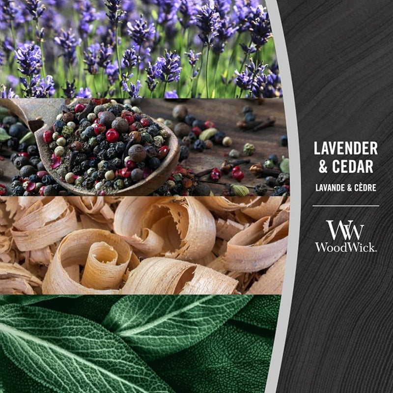 Woodwick Ellipse Lavender & Cedar 453gr