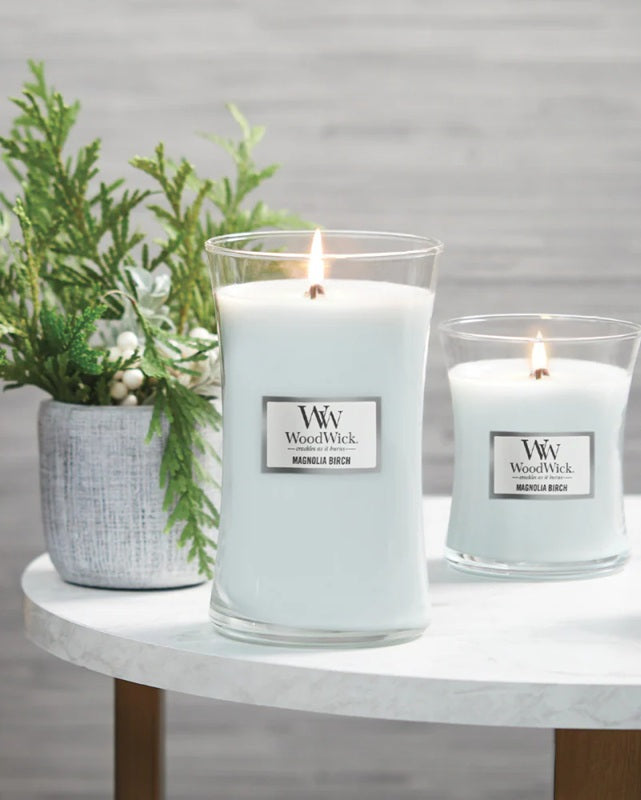 Woodwick Large Magnolia Birch (Bouleau & Magnolia) 609gr