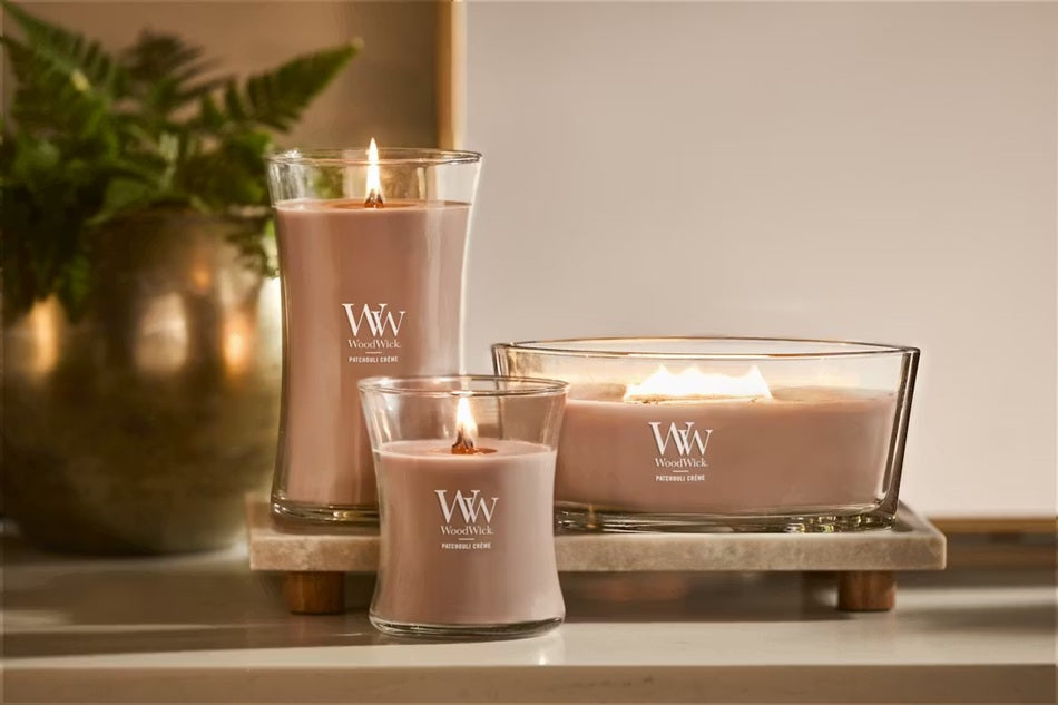 Woodwick Patchouli Crème