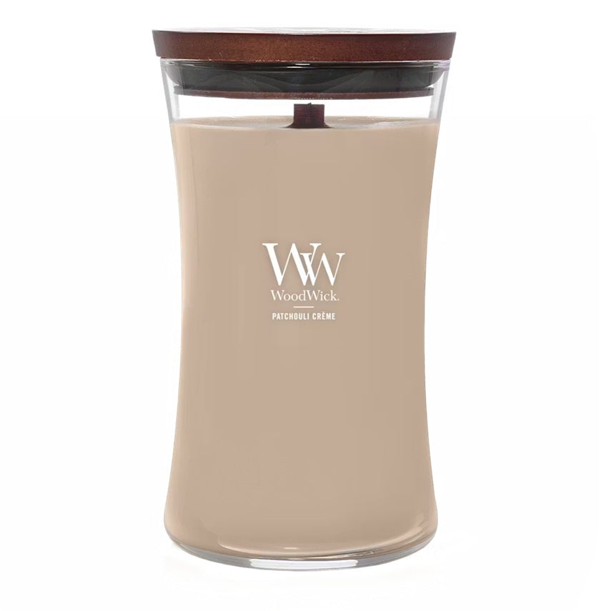 Woodwick Patchouli Crème Large