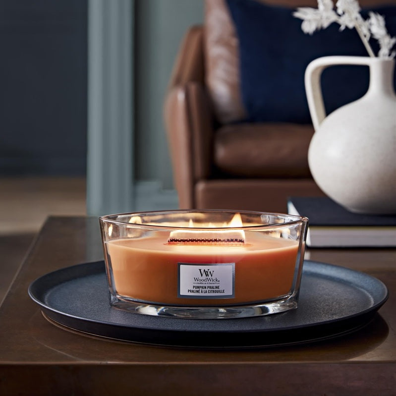 Woodwick pumpkin praline ellipse
