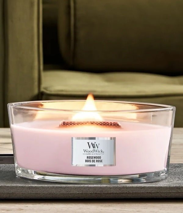 Woodwick Ellipse Rosewood (Bois de Rose) 453gr