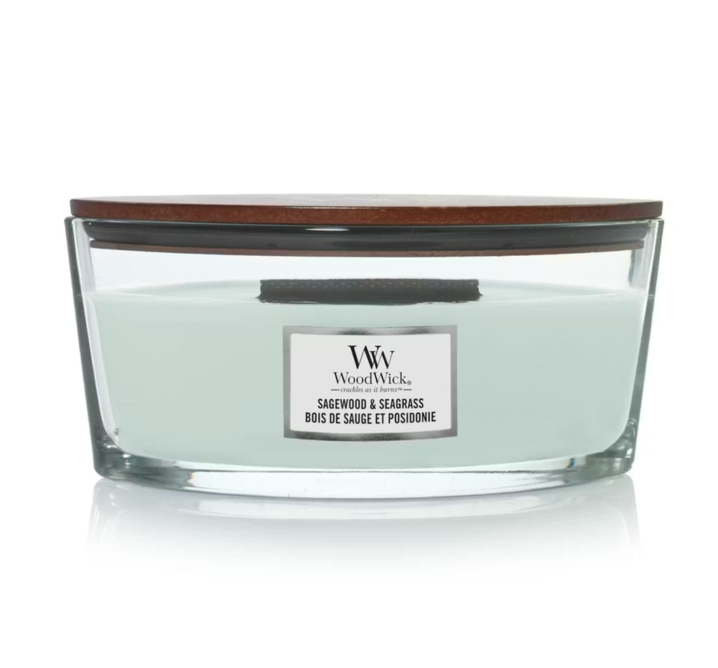 Woodwick Sagewood & Seagrass Ellipse