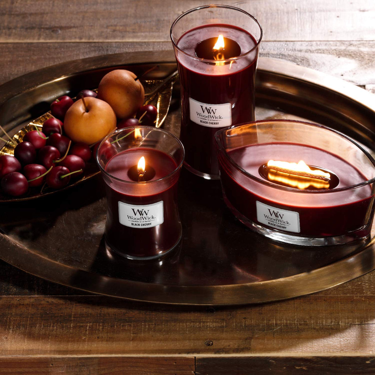 Woodwick Large Black Cherry (Cerise Griotte) 609gr