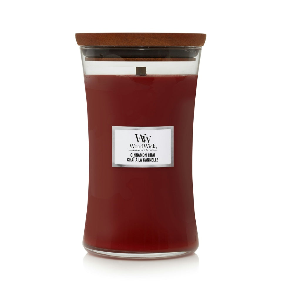 Woodwick Large Cinnamon Chaï (Chaï à la Cannelle) 609gr