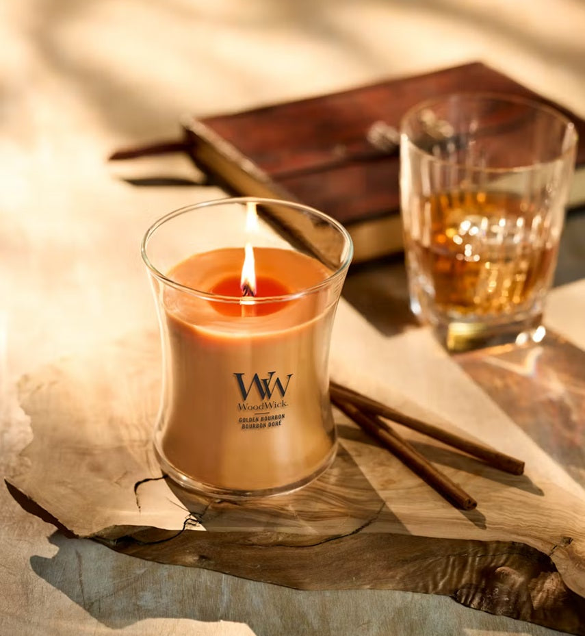 Woodwick Golden Bourbon Medium