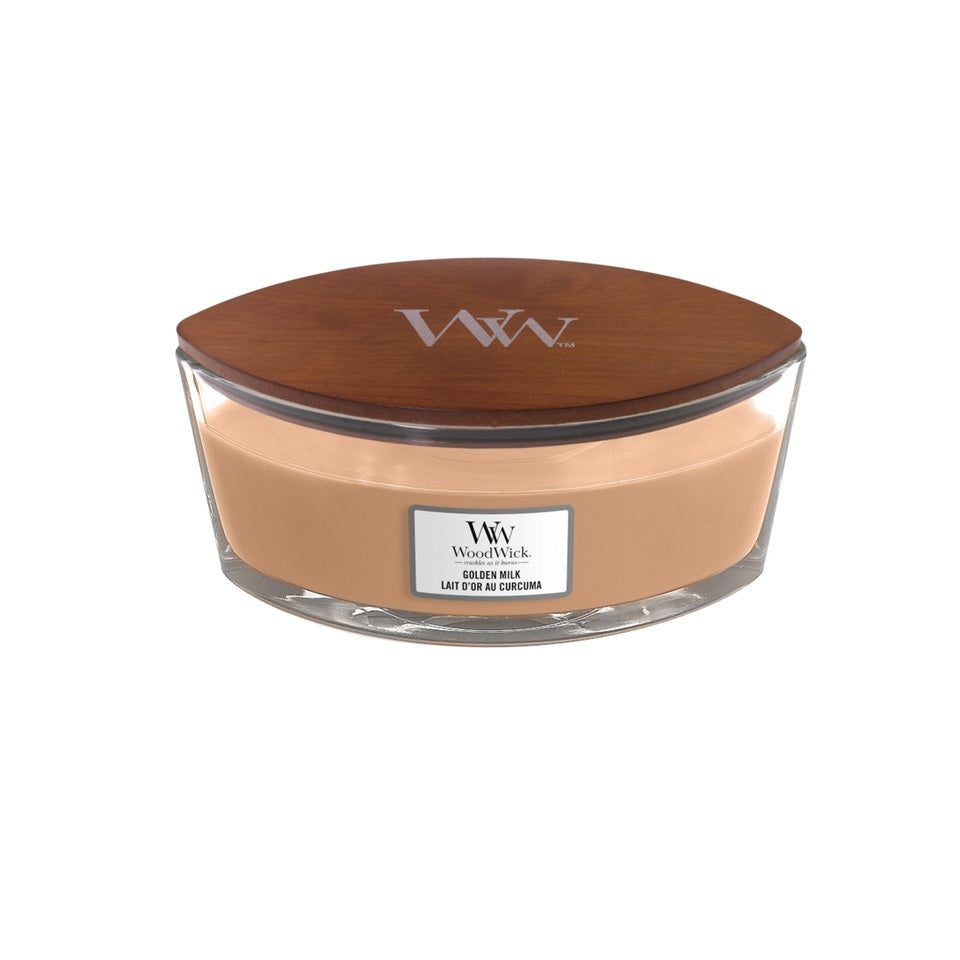 Woodwick Ellipse Golden Milk (Lait d'Or au Curcuma) 453gr
