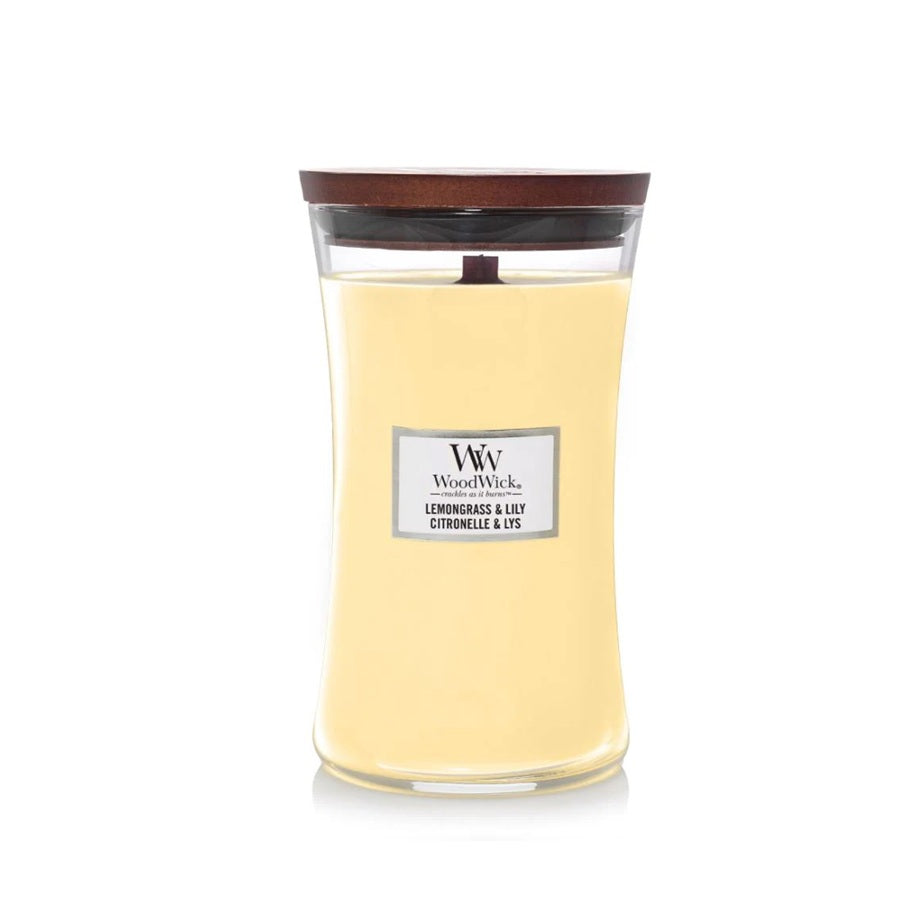 Woodwick Large Lemongrass & Lily (Citronnelle & Lys) 609gr