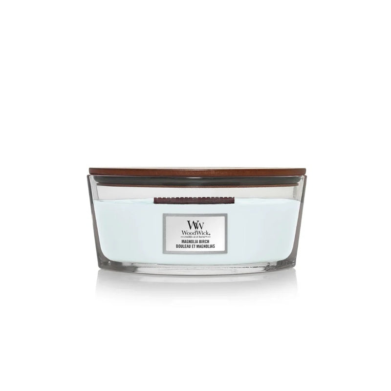 Woodwick Ellipse Magnolia Birch (Bouleau & Magnolia) 453gr
