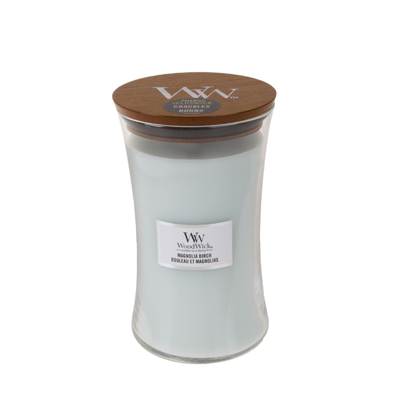 Woodwick Large Magnolia Birch (Bouleau & Magnolia) 609gr