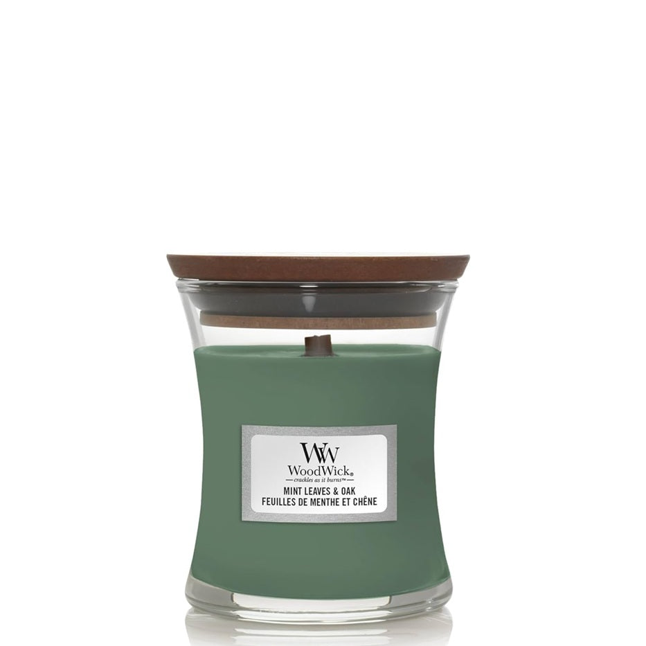 Woodwick Feuilles de Menthe & Chêne Mini