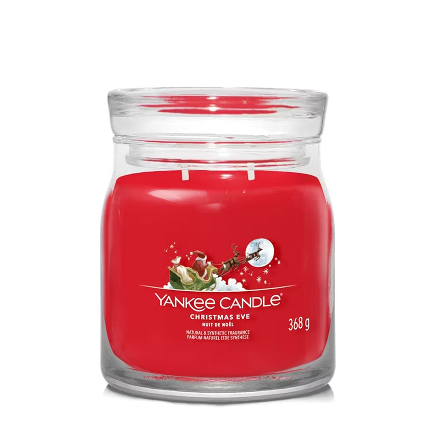 Yankee Candle Christmas Eve 368gr - Medium Signature à 2 mèches