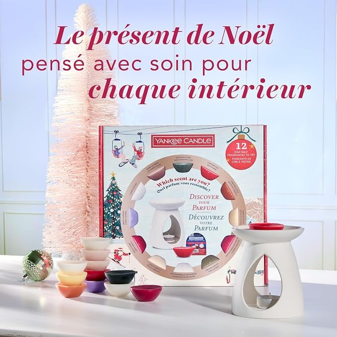 Yankee Candle Coffret 12 tartelettes + Brûleur Après Ski Collection