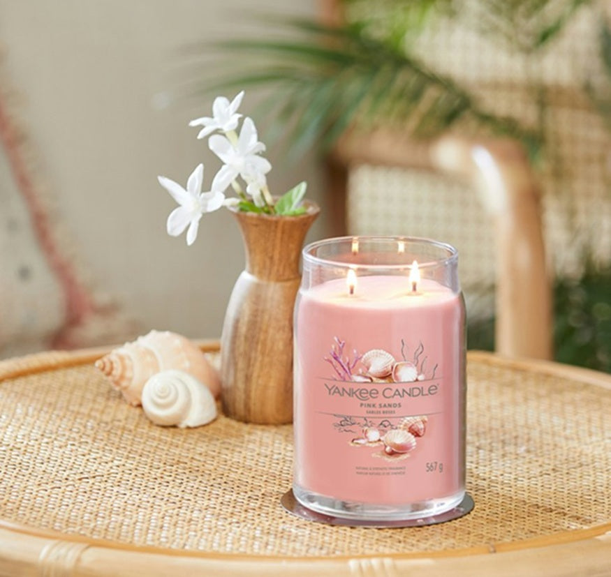 Yankee Candle Pink Sands 567gr - Large Signature à 2 mèches