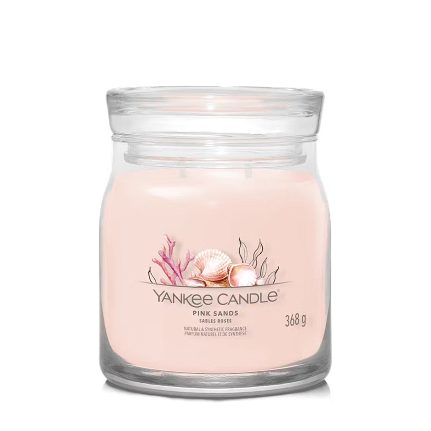 Yankee Candle Pink Sands 368gr - Medium Signature à 2 mèches