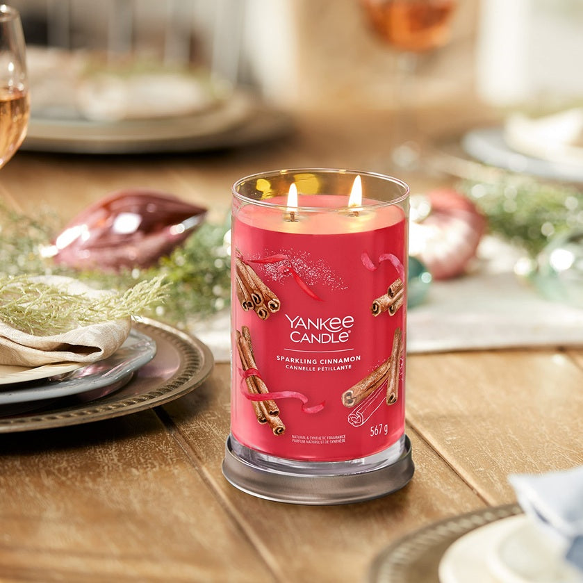 Yankee Candle Sparkling Cinnamon 567gr - Large Tumbler à 2 mèches